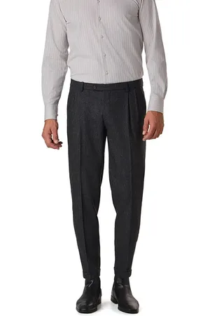 Bugatti Herren Bundfaltenhose meliert