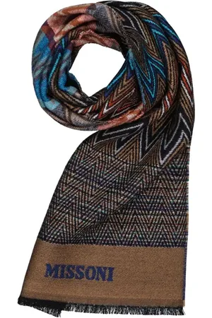 Missoni Herren Schal Schur-Wolle gemustert