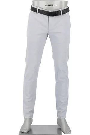Alberto Herren Chino gemustert Slim Fit