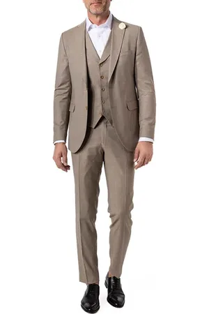 Cg Herren Anzug meliert Slim Fit