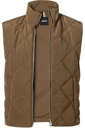 HUGO BOSS Herren Steppweste unifarben