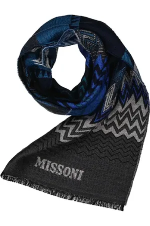 Missoni Herren Schal Schur-Wolle gemustert