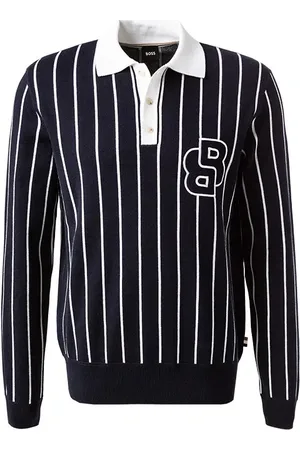 HUGO BOSS Herren Pullover Gestreift