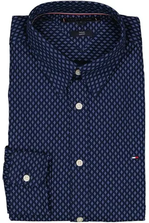 Tommy Hilfiger Herren Hemd gemustert Slim Fit