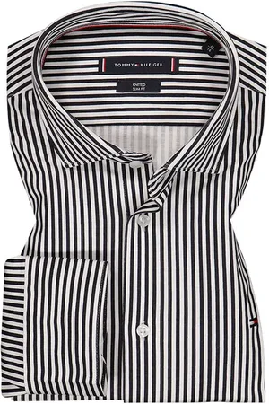 Tommy Hilfiger Herren Hemd gestreift Slim Fit