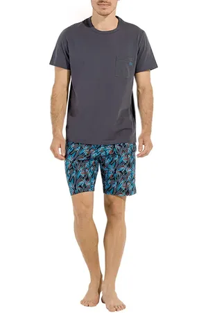 Hom Herren Pyjama Baumwolle & Mix Gemustert