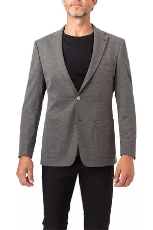 Roy Robson Herren Sakko meliert Slim Fit