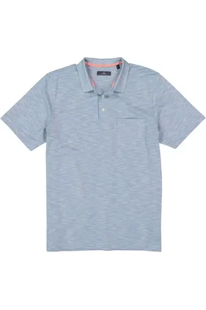 Ragman Herren Polo-Shirt meliert