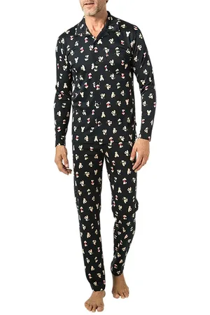 Calida Herren Pyjama Jersey-Baumwolle Gemustert