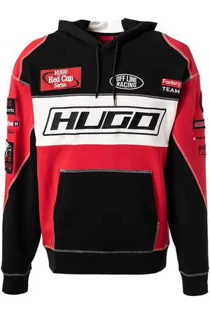HUGO BOSS Herren Hoodie Logo und Motiv