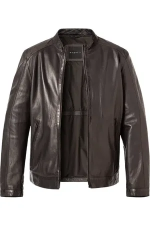 Bugatti Herren Lederjacke unifarben