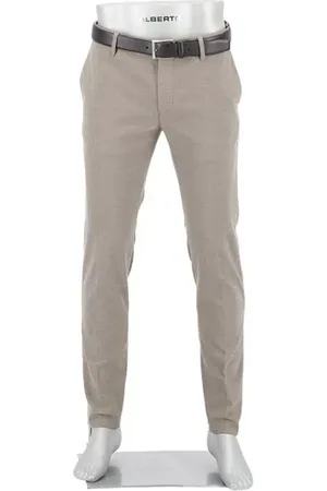 Alberto Herren Hose meliert Slim Fit