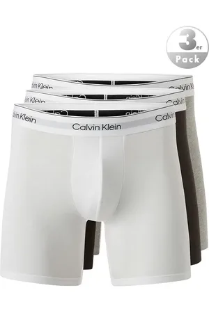 Calvin Klein Herren Trunks Baumwolle & Mix unifarben