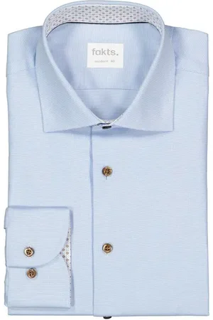 fakts Herren Hemd gemustert Slim Fit