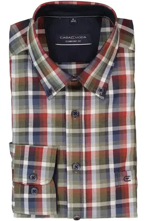 Casa Moda Herren Hemd kariert Comfort Fit