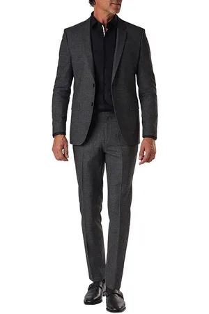 HUGO BOSS Herren Anzug kariert Slim Fit
