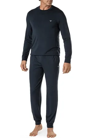 Emporio Armani Herren Pyjama unifarben