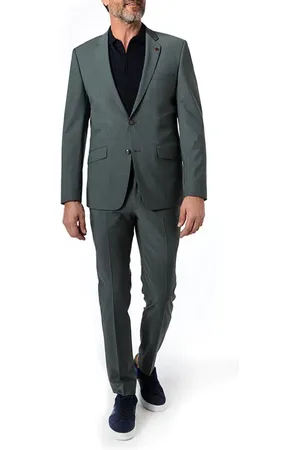 Roy Robson Herren Anzug meliert Slim Fit