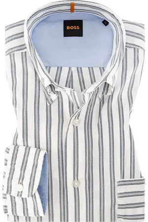 HUGO BOSS Herren Hemd gestreift