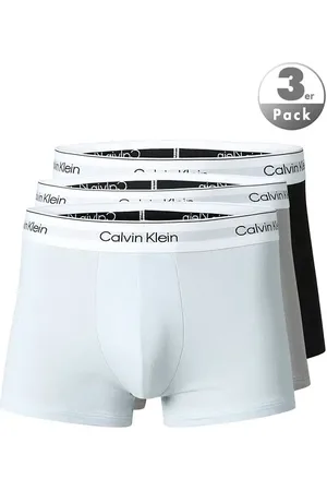 Calvin Klein Herren Trunks Baumwolle & Mix unifarben