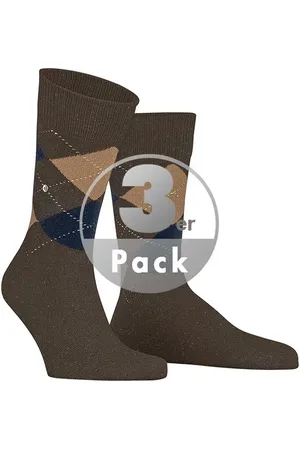 Burlington Herren Socken Schur-Wolle Gemustert