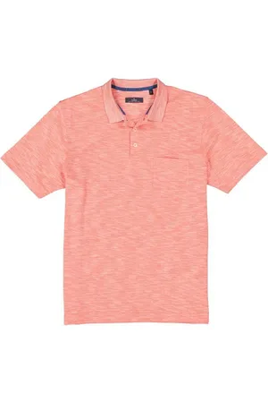 Ragman Herren Polo-Shirt meliert