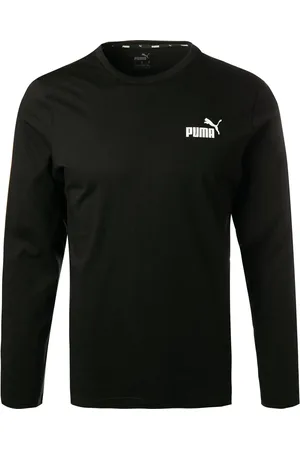 PUMA Herren Longsleeve Baumwolle & Mix unifarben