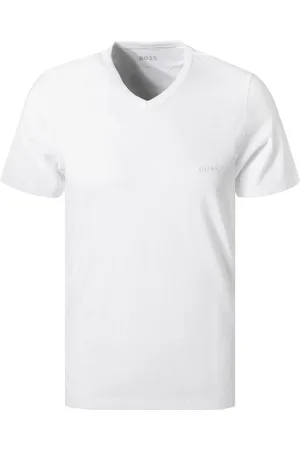 HUGO BOSS Herren T-Shirts Reine Baumwolle unifarben