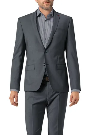Roy Robson Herren Sakko meliert Slim Fit