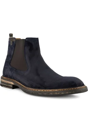 Floris van Bommel Herren Chelsea Boots Velours