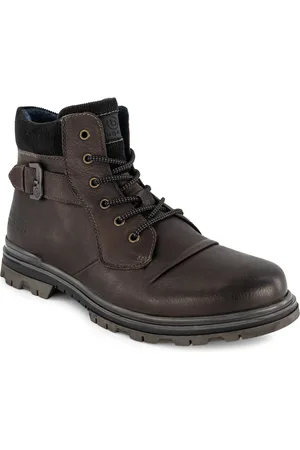 Bugatti Herren Schnürboots Leder geprägt