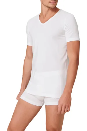 Schiesser Herren T-Shirts Baumwolle & Mix unifarben