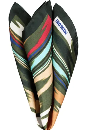 Missoni Herren Einstecktuch Seide Gemustert