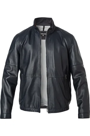 Strellson Herren Lederjacke unifarben