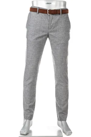 Alberto Herren Hose meliert Slim Fit
