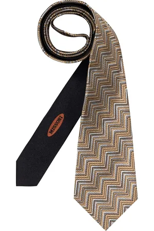 Missoni Herren Krawatte Gemustert,Bunt