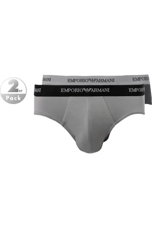 Emporio Armani Herren Slips Baumwolle & Mix unifarben