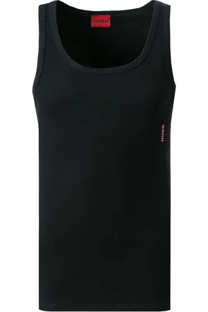 HUGO BOSS Herren Tank Top Baumwolle & Mix unifarben