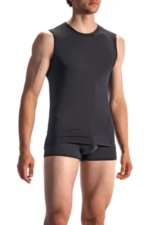 OLAF BENZ Herren Tanktop Baumwolle & Mix unifarben