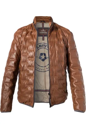 Milestone Herren Lederjacke unifarben