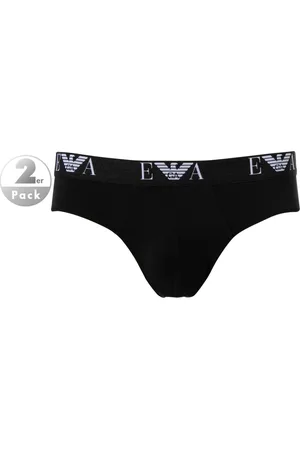 Emporio Armani Herren Slips Baumwolle & Mix unifarben