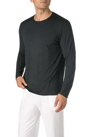 DEREK ROSE Herren Longsleeve Modal unifarben