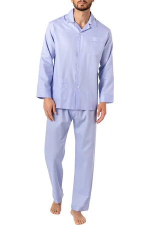 Novila Herren Pyjama Baumwolle & Mix unifarben