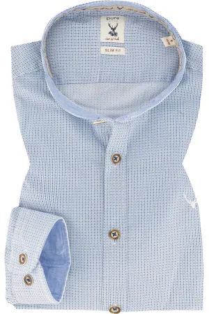 Pure Herren Hemd gemustert Slim Fit