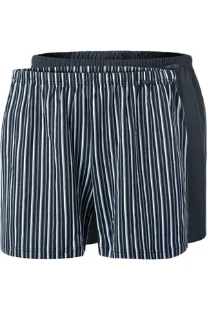 Calida Herren Boxershorts Reine Baumwolle Gestreift,unifarben
