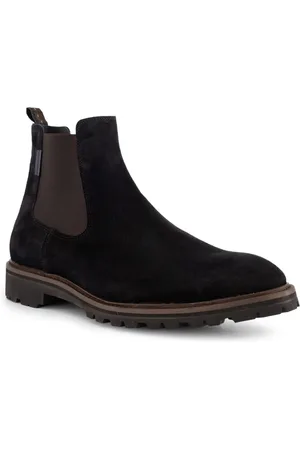 Floris van Bommel Herren Chelsea Boots Velours