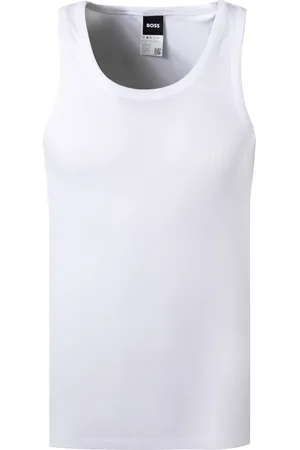 HUGO BOSS Herren Tanktop Reine Baumwolle unifarben