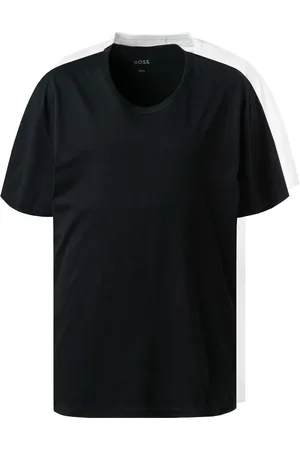 HUGO BOSS Herren T-Shirts Reine Baumwolle unifarben