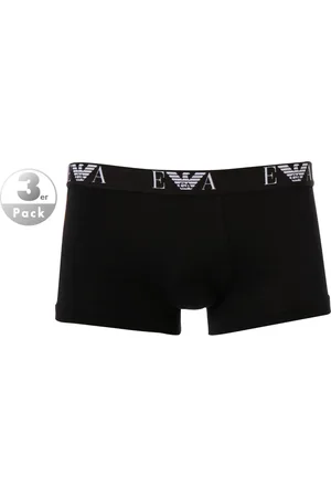 Emporio Armani Herren Trunks Baumwolle & Mix unifarben