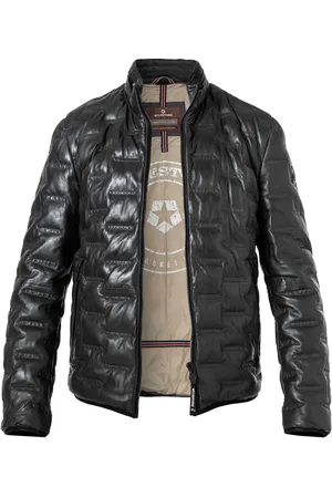 Milestone Herren Lederjacke unifarben